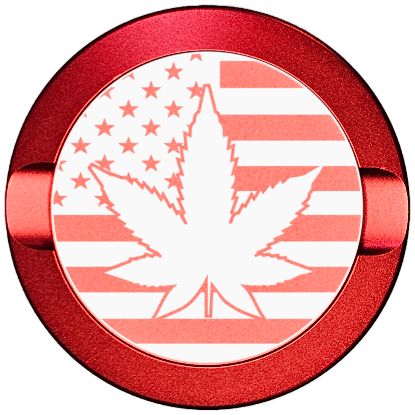 MJ Leaf with Flag-My Tyn Co. Custom Aluminum ZYN Tyns for ZYN Pouches Waterproof and Airtight, 2 Compartments!