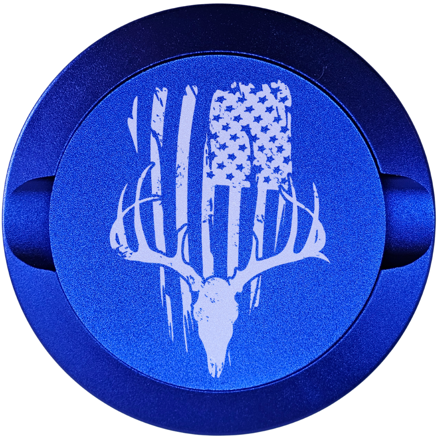 Buck Skull With Flag-My Tyn Co. Custom Aluminum ZYN Tyns for ZYN Pouches Waterproof and Airtight, 2 Compartments!