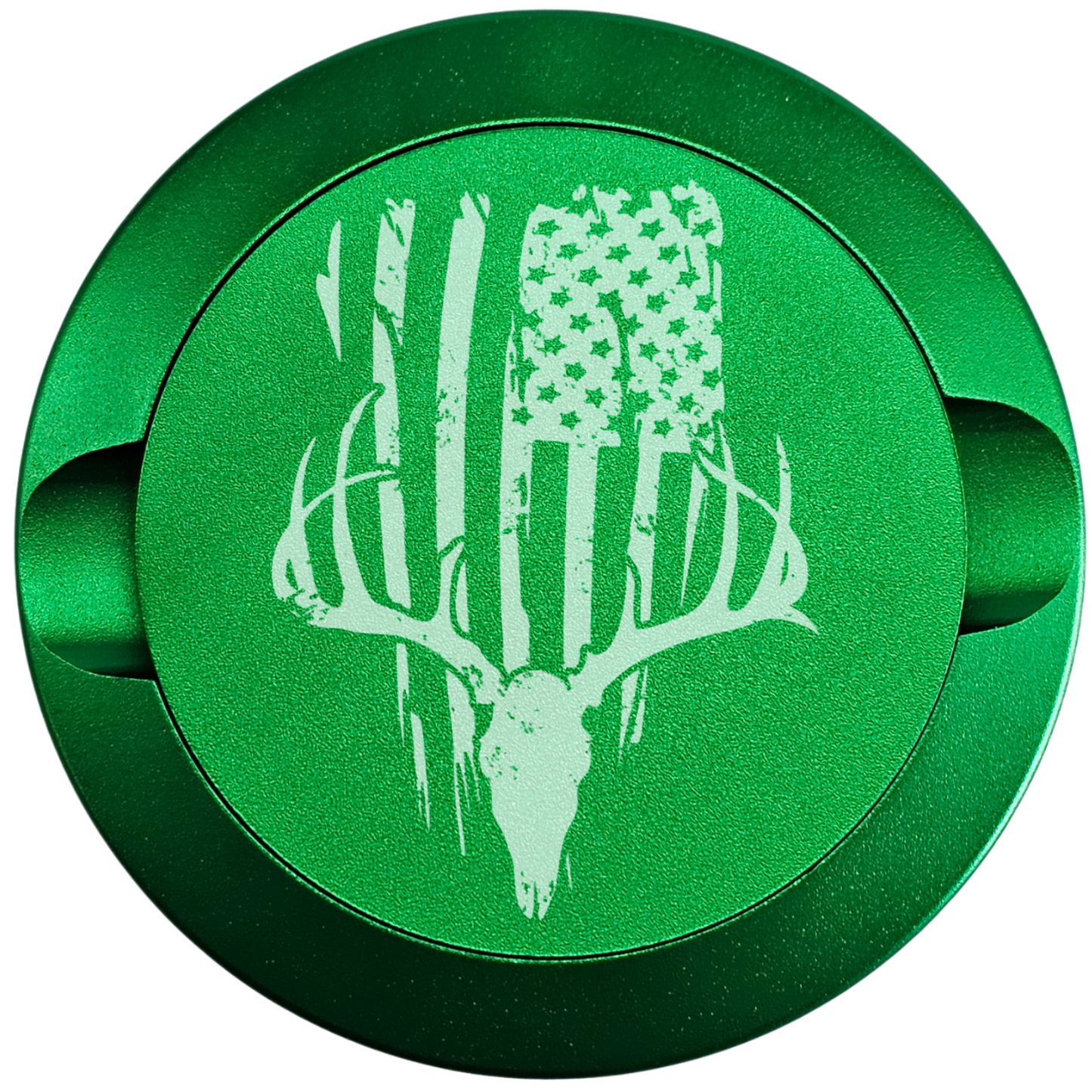 Buck Skull With Flag-My Tyn Co. Custom Aluminum ZYN Tyns for ZYN Pouches Waterproof and Airtight, 2 Compartments!