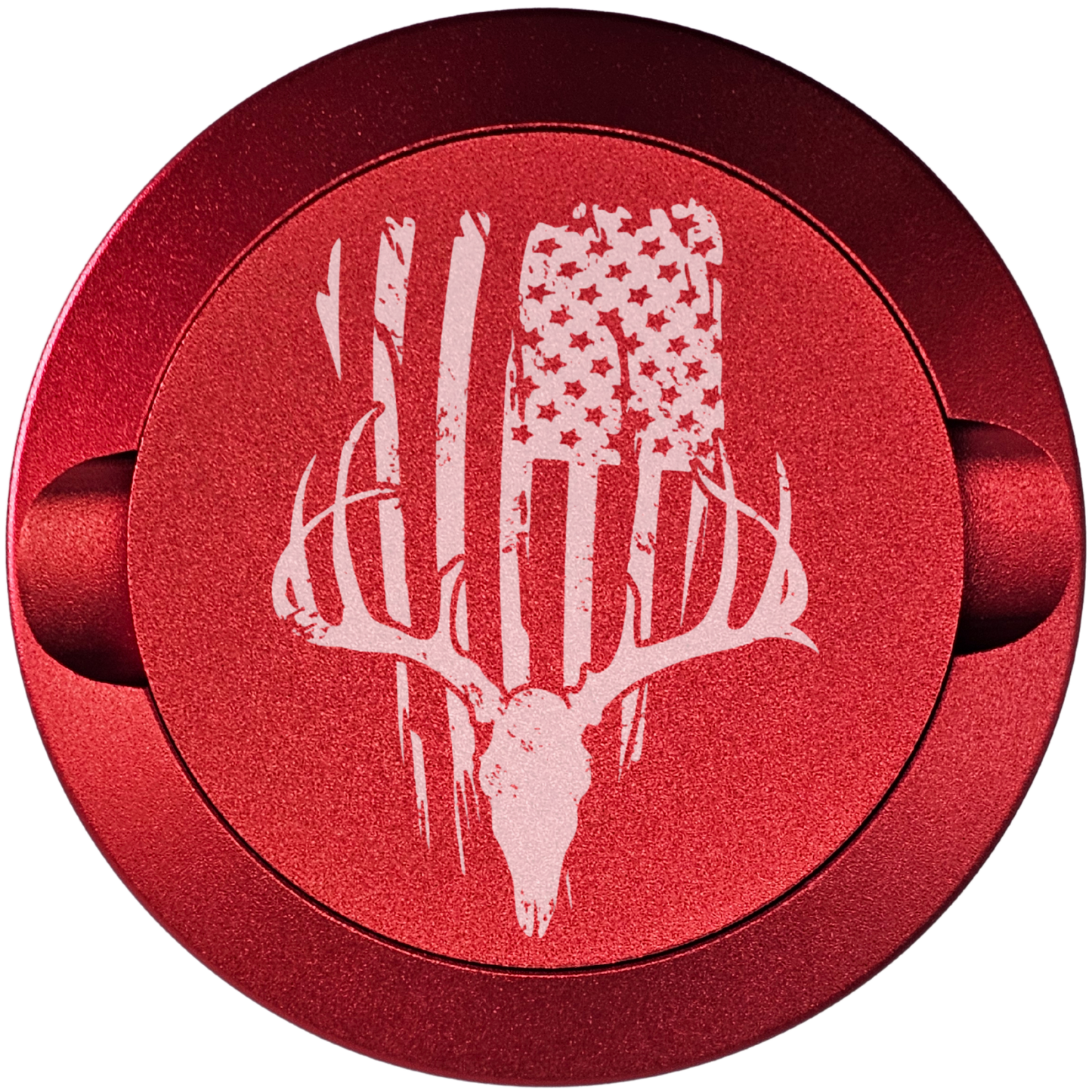 Buck Skull With Flag-My Tyn Co. Custom Aluminum ZYN Tyns for ZYN Pouches Waterproof and Airtight, 2 Compartments!
