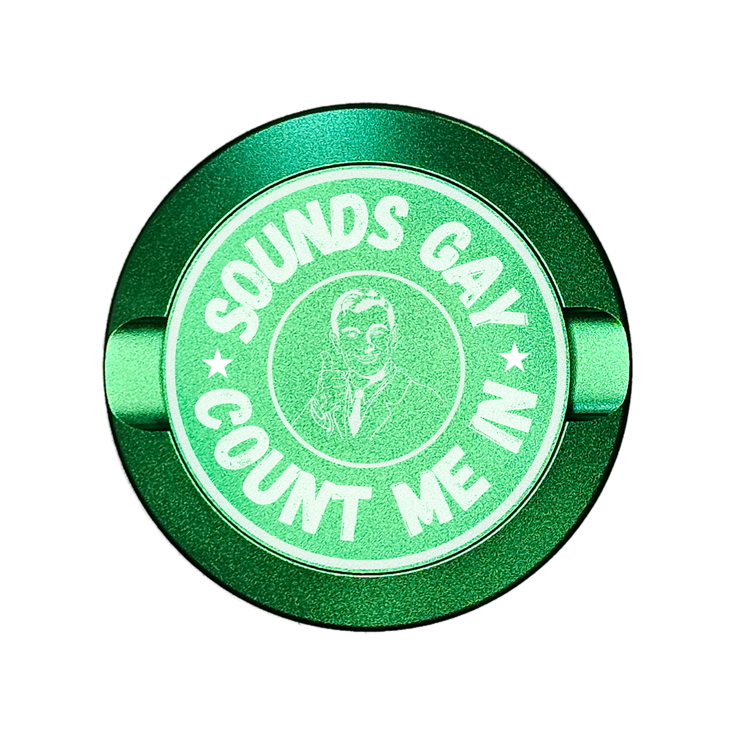 Sounds G@y Count Me In-My Tyn Co. Custom Aluminum ZYN Tyns for ZYN Pouches Waterproof and Airtight, 2 Compartments!