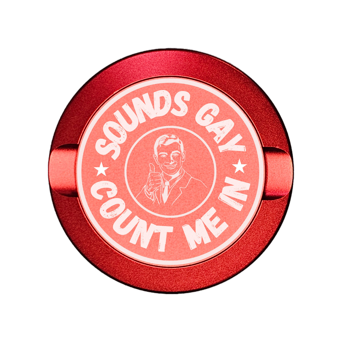 Sounds G@y Count Me In-My Tyn Co. Custom Aluminum ZYN Tyns for ZYN Pouches Waterproof and Airtight, 2 Compartments!