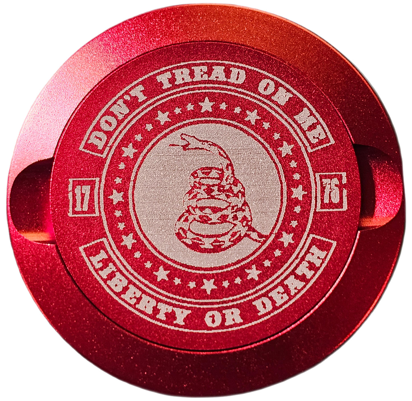 Don't Tread On Me-My Tyn Co. Custom Aluminum ZYN Tyns for ZYN Pouches Waterproof and Airtight, 2 Compartments!