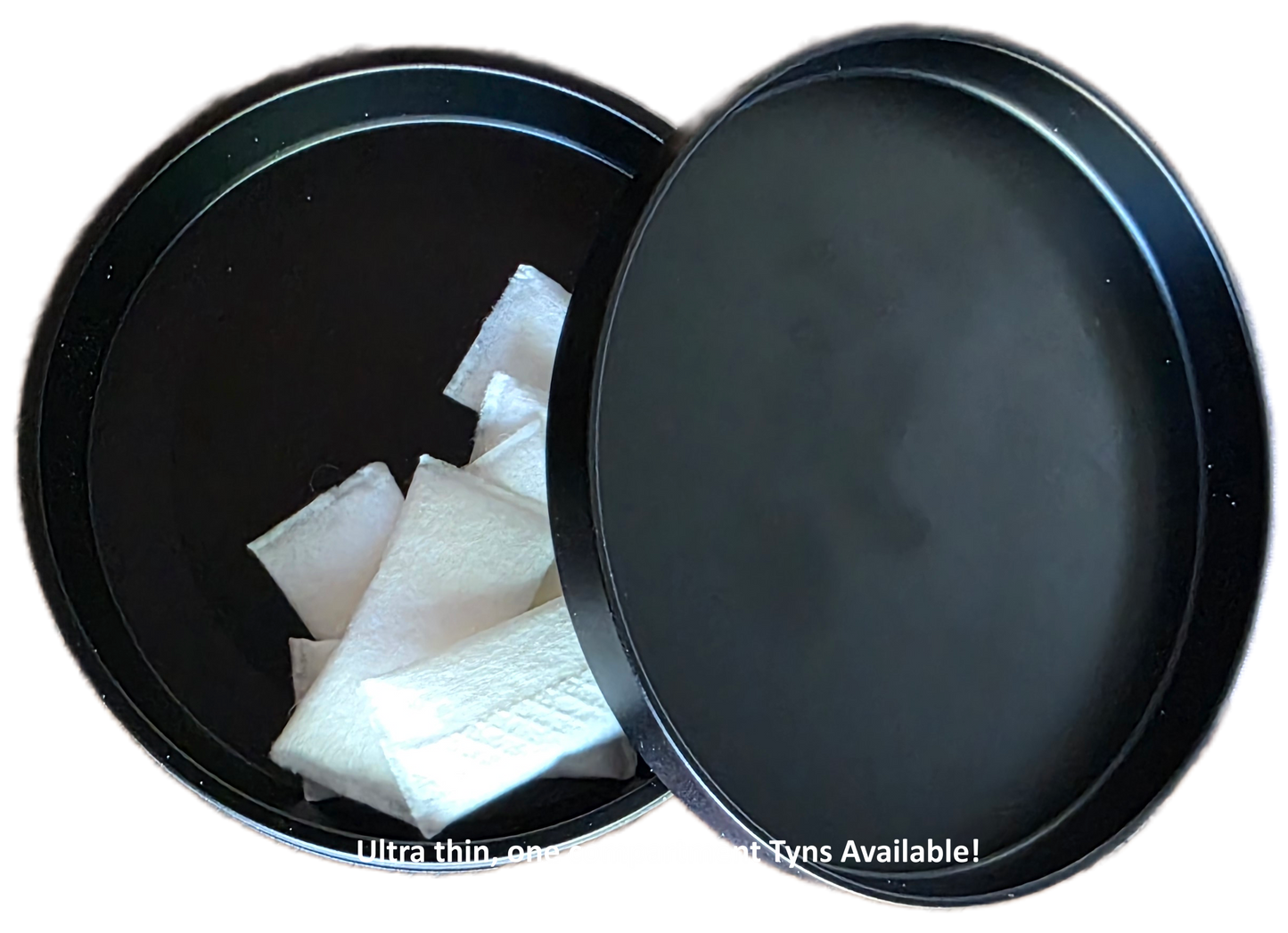 Sounds G@y Count Me In-My Tyn Co. Custom Aluminum ZYN Tyns for ZYN Pouches Waterproof and Airtight, 2 Compartments!