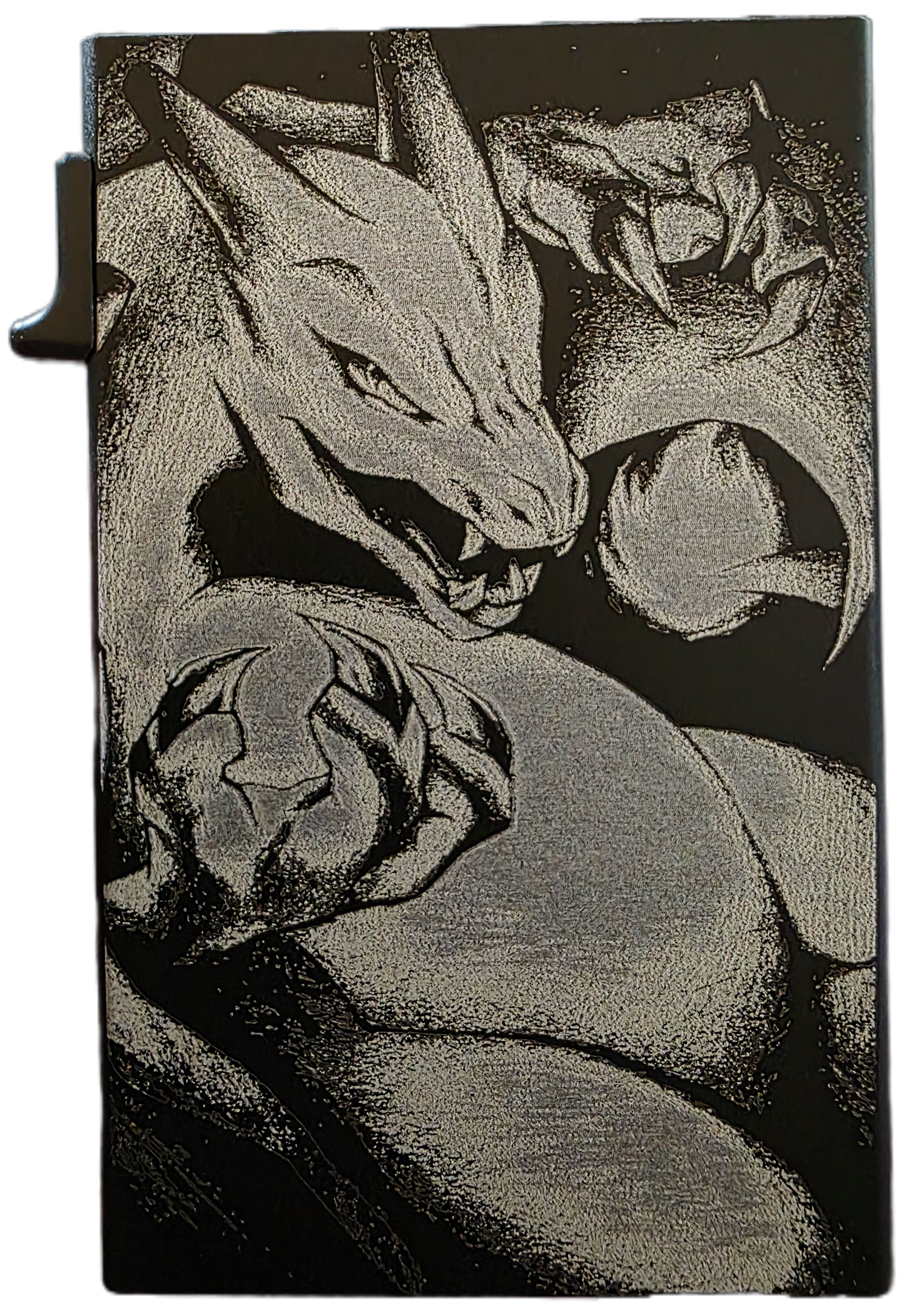Pokemon Charizard - Custom Engraved Metal Ultra Thin Slim Wallet Minimalist Card Case Men Women RFID Card Holder
