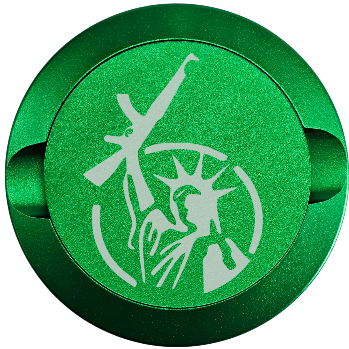 Lady Liberty With Gun-My Tyn Co. Custom Aluminum ZYN Tyns for ZYN Pouches Waterproof and Airtight, 2 Compartments!