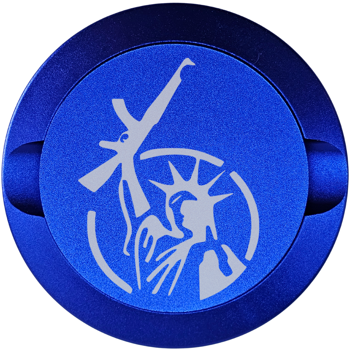 Lady Liberty With Gun-My Tyn Co. Custom Aluminum ZYN Tyns for ZYN Pouches Waterproof and Airtight, 2 Compartments!