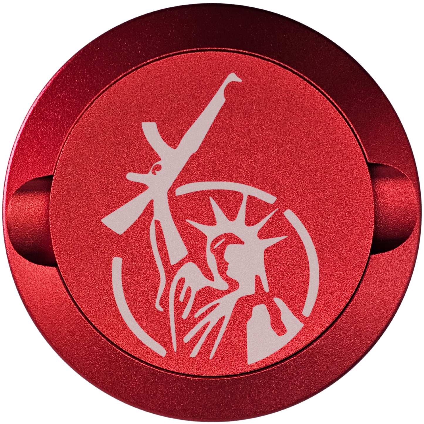 Lady Liberty With Gun-My Tyn Co. Custom Aluminum ZYN Tyns for ZYN Pouches Waterproof and Airtight, 2 Compartments!