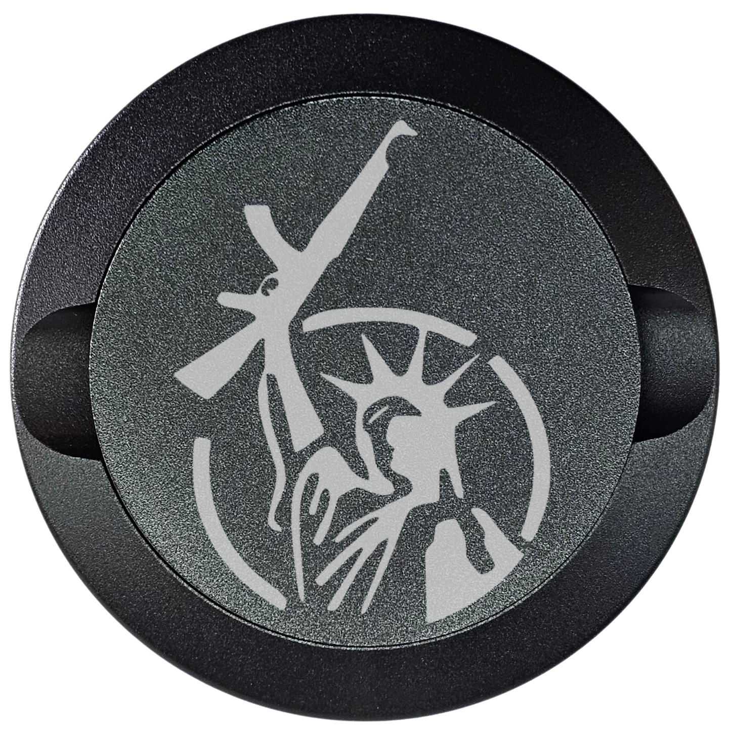 Lady Liberty With Gun-My Tyn Co. Custom Aluminum ZYN Tyns for ZYN Pouches Waterproof and Airtight, 2 Compartments!