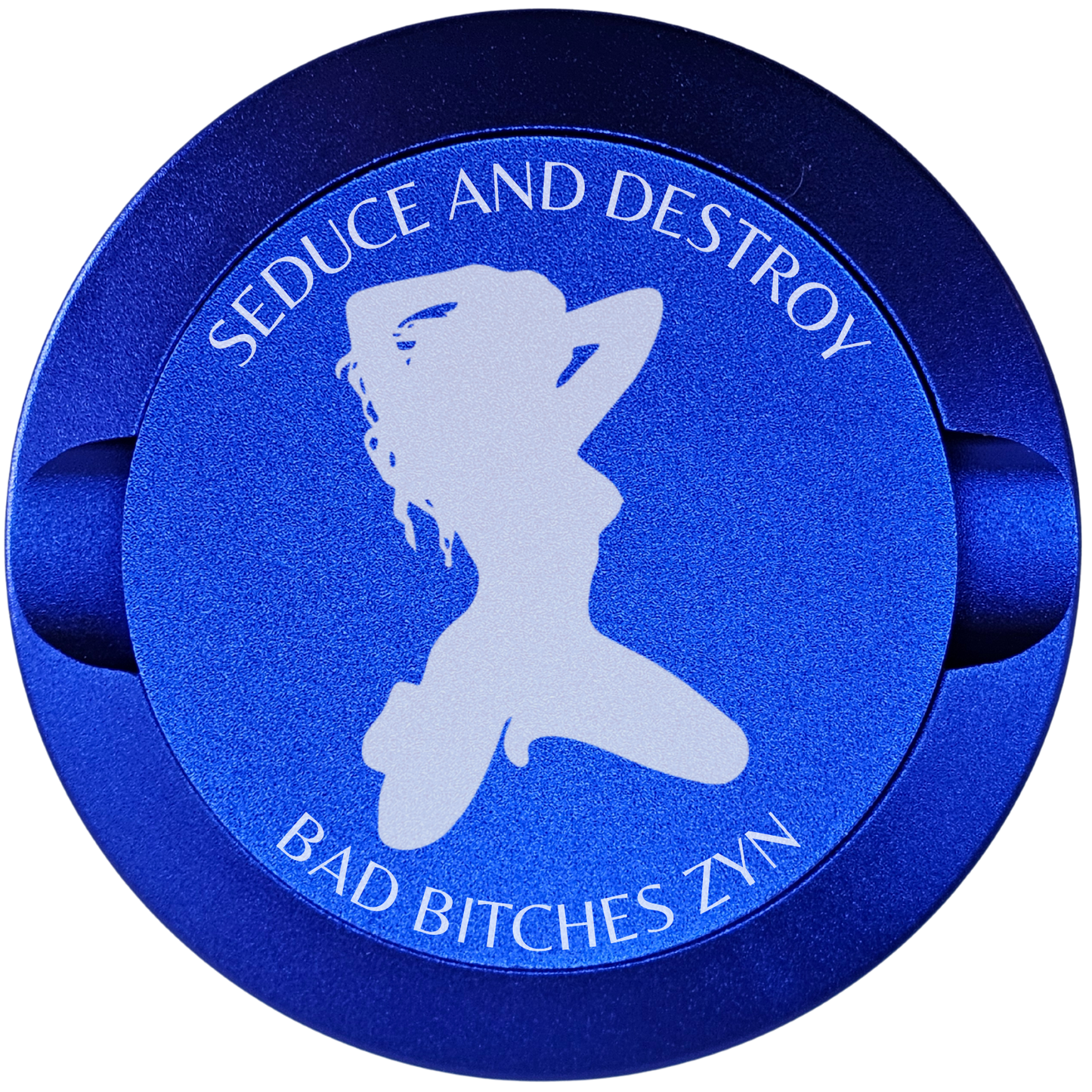 Seduce and Destroy Bad Bitches Zyn-My Tyn Co. Custom Aluminum ZYN Tyns for ZYN Pouches Waterproof and Airtight, 2 Compartments!