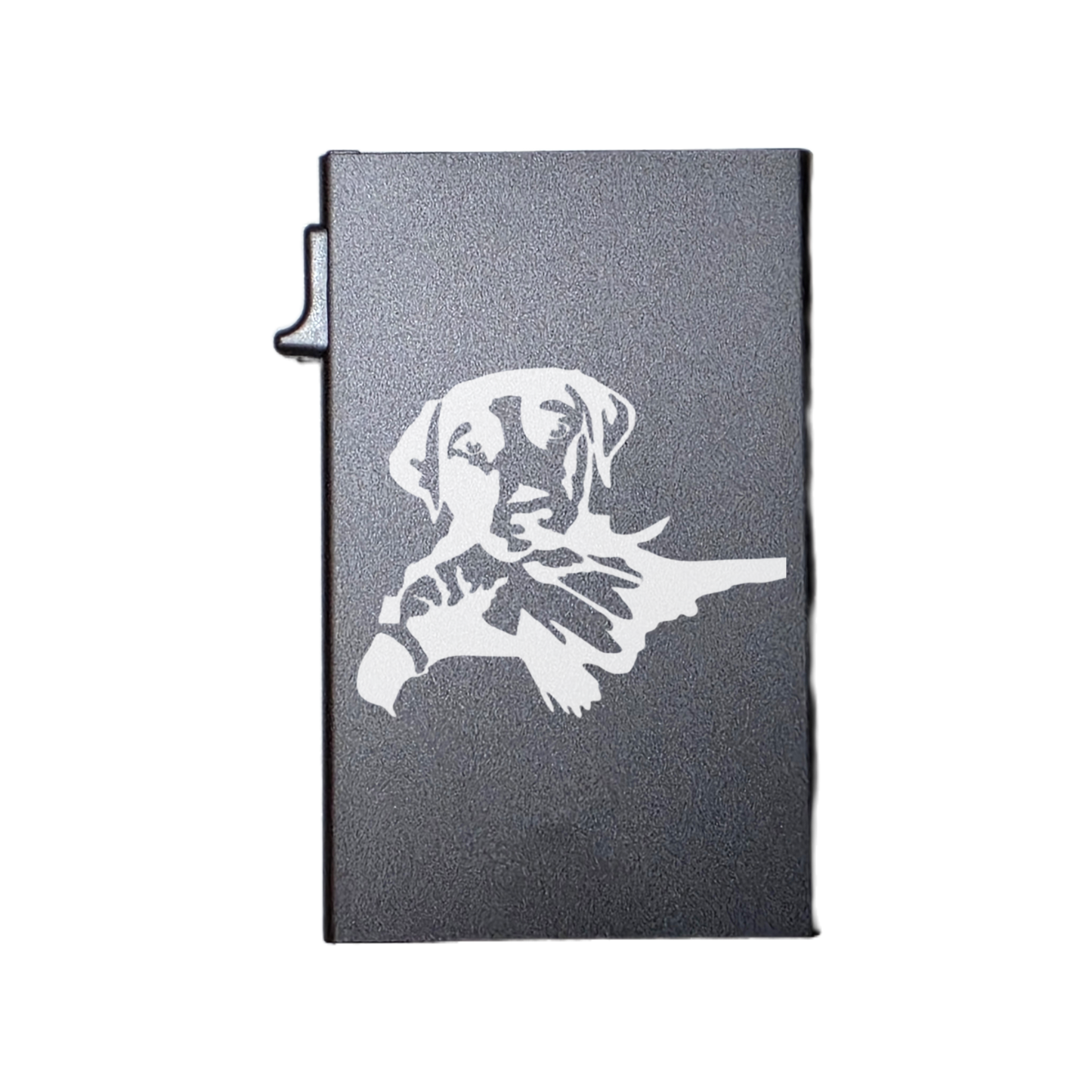 Bird Dog - Custom Engraved Metal Ultra Thin Slim Wallet Minimalist Card Case Men Women RFID Card Holder
