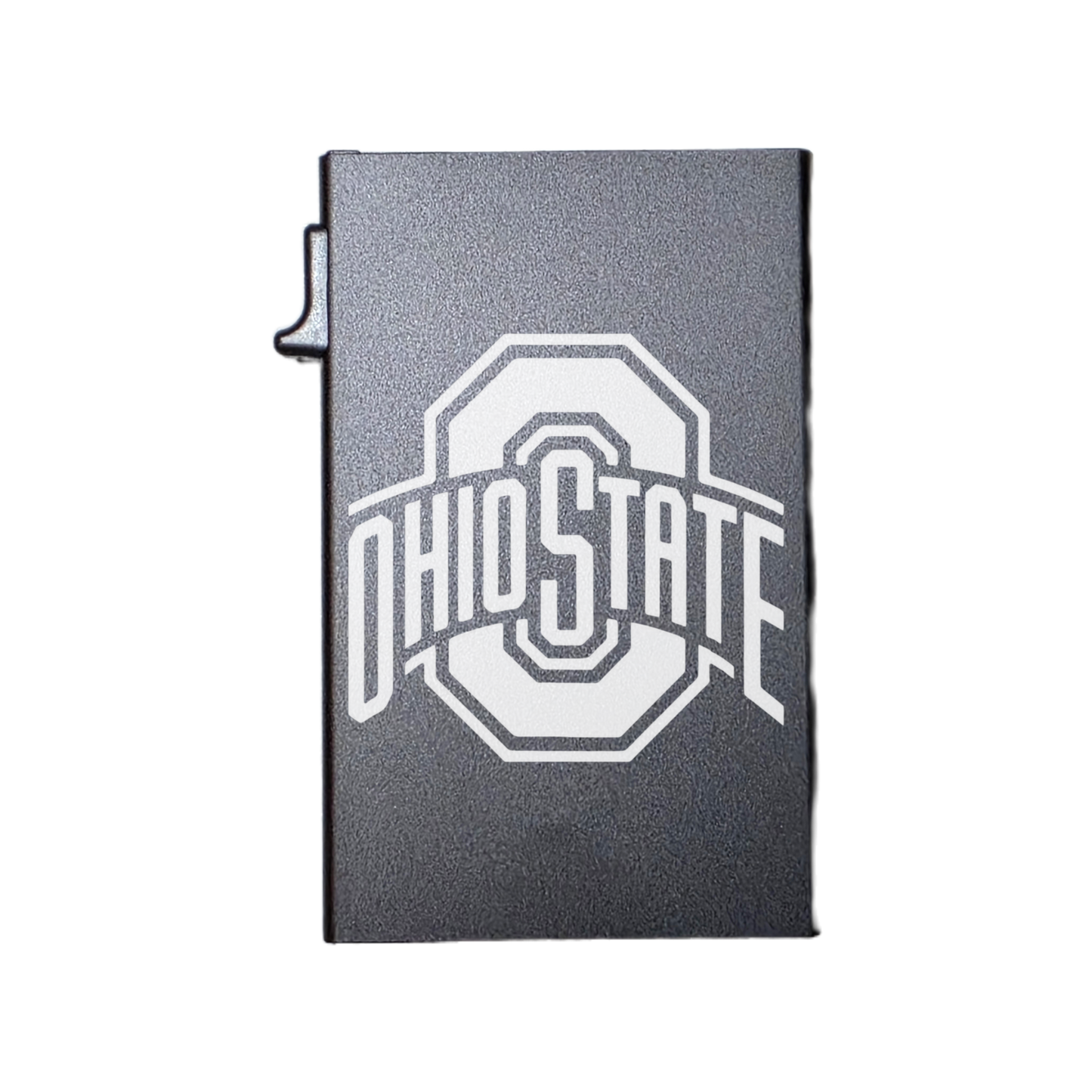 Ohio St. - Custom Engraved Metal Ultra Thin Slim Wallet Minimalist Card Case Men Women RFID Card Holder