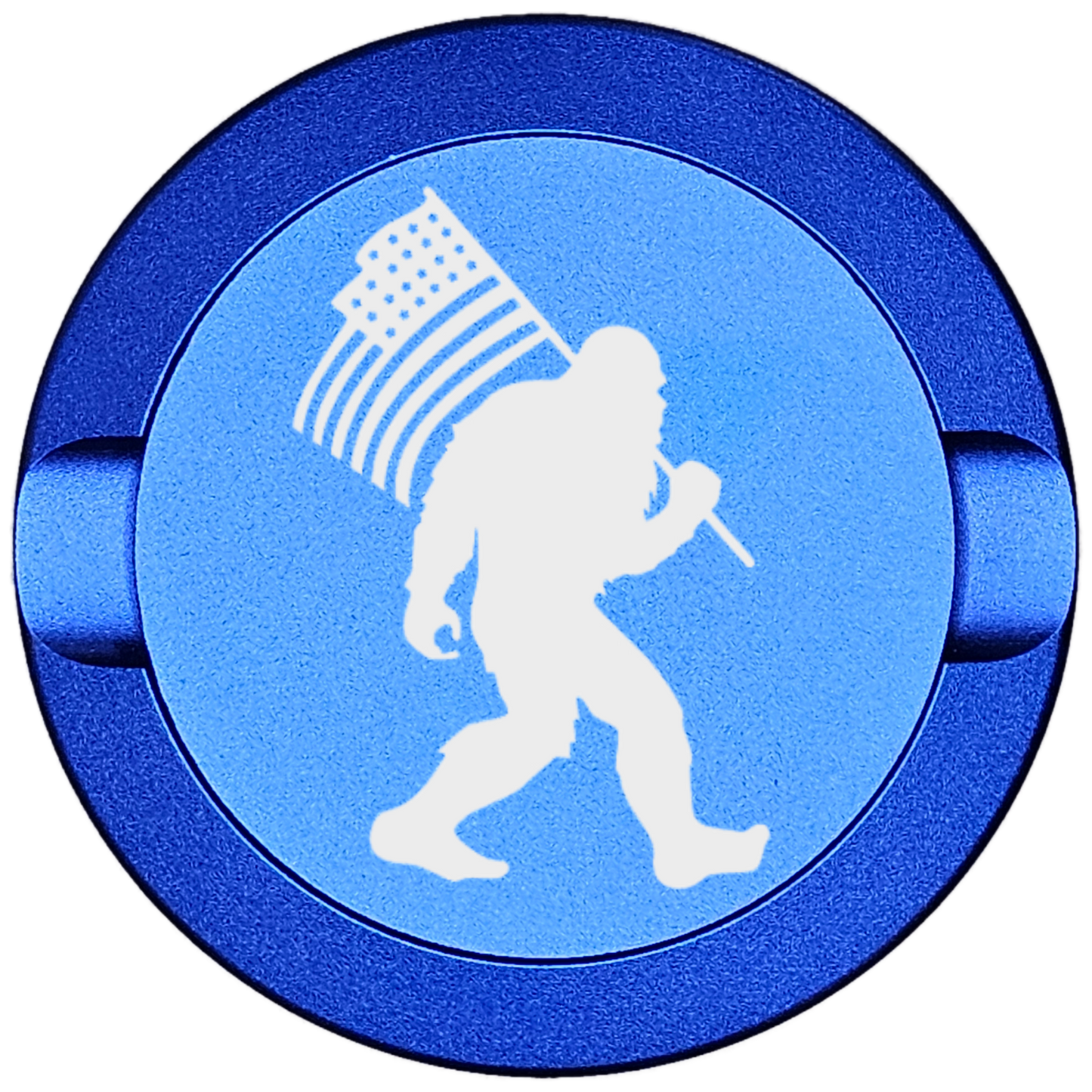 Bigfoot with Flag-My Tyn Co. Custom Aluminum ZYN Tyns for ZYN Pouches Waterproof and Airtight, 2 Compartments!