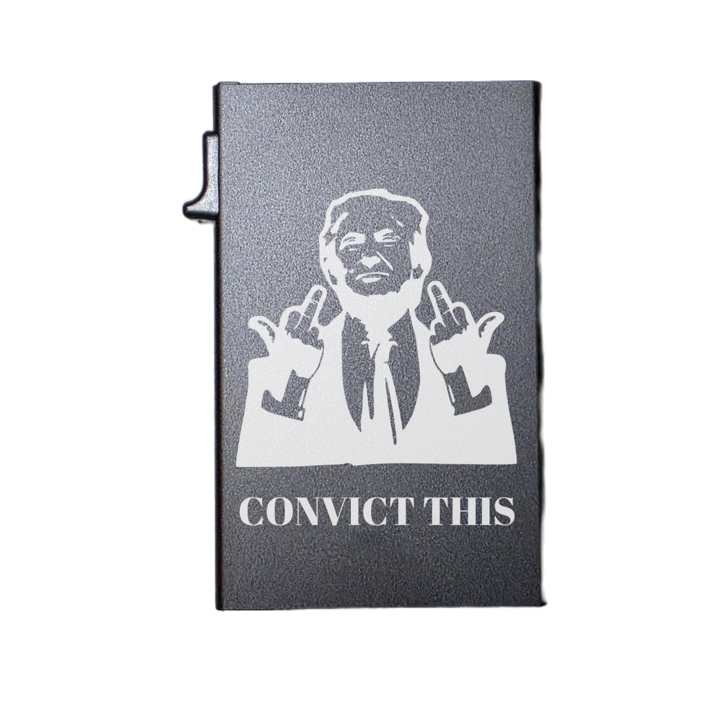 Trump Convict This - Custom Engraved Metal Ultra Thin Slim Wallet Minimalist Card Case Men Women RFID Card Holder