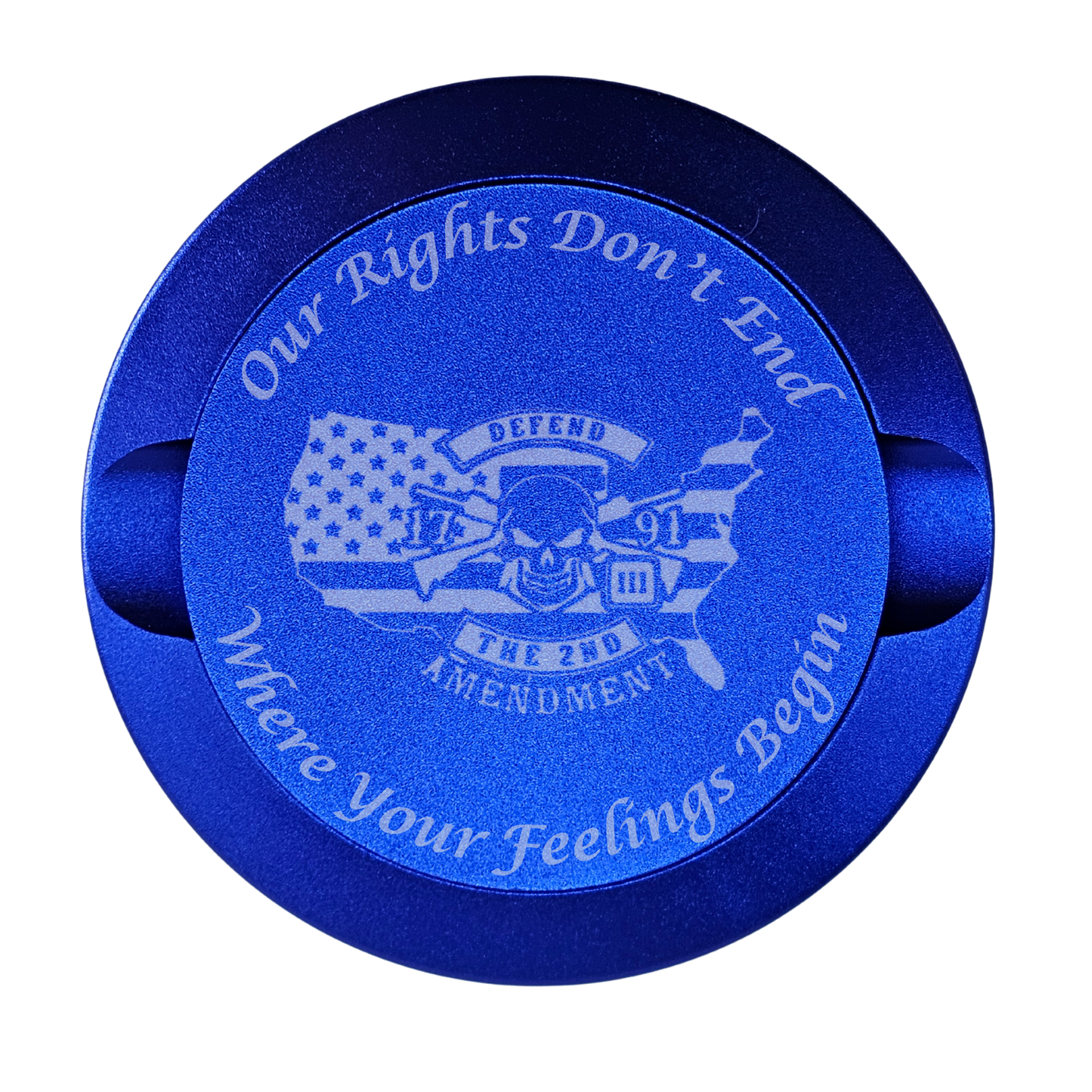 Our Rights Don't End-My Tyn Co. Custom Aluminum ZYN Tyns for ZYN Pouches Waterproof and Airtight, 2 Compartments!-