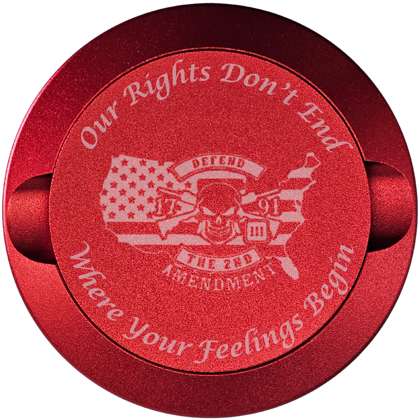 Our Rights Don't End-My Tyn Co. Custom Aluminum ZYN Tyns for ZYN Pouches Waterproof and Airtight, 2 Compartments!-