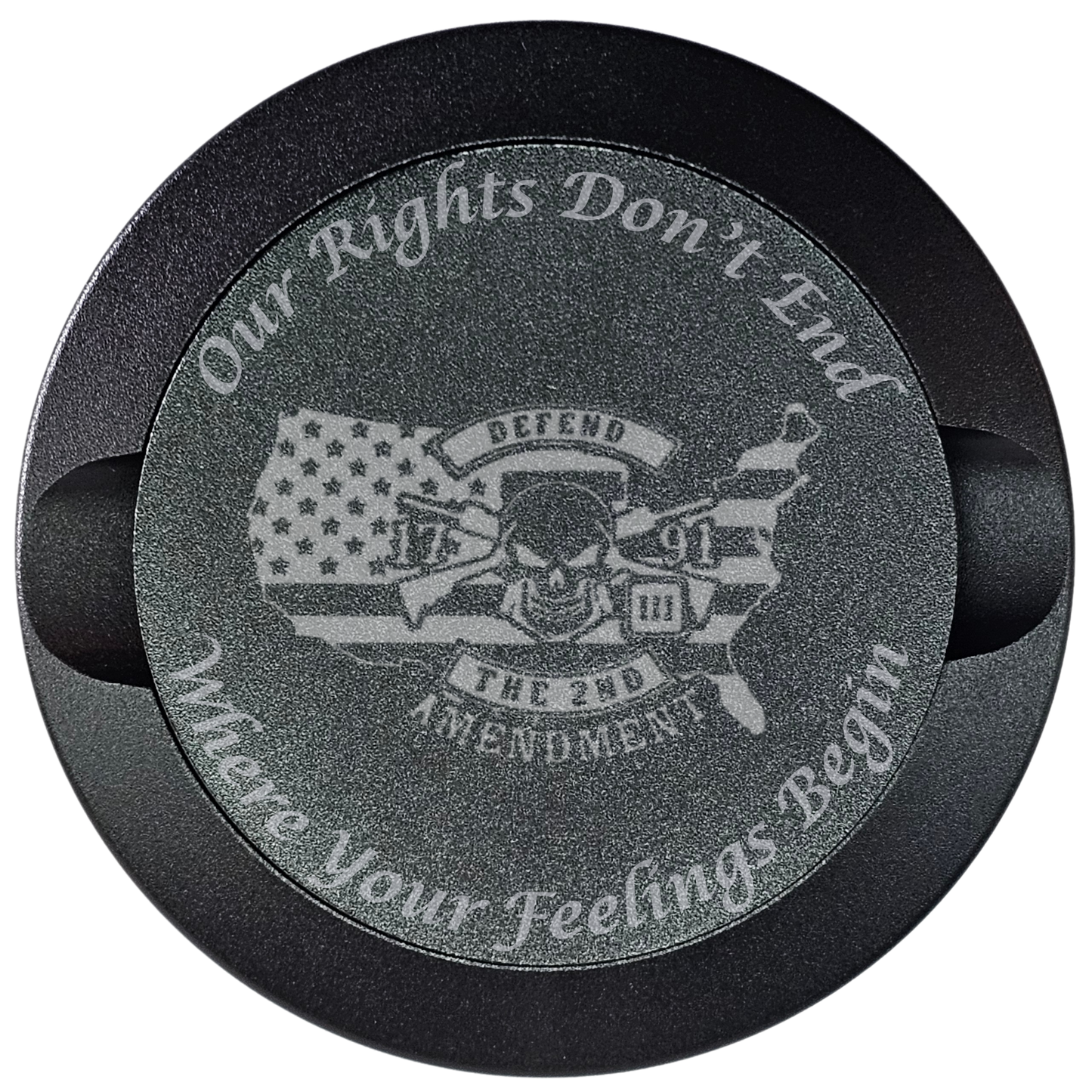 Our Rights Don't End-My Tyn Co. Custom Aluminum ZYN Tyns for ZYN Pouches Waterproof and Airtight, 2 Compartments!-
