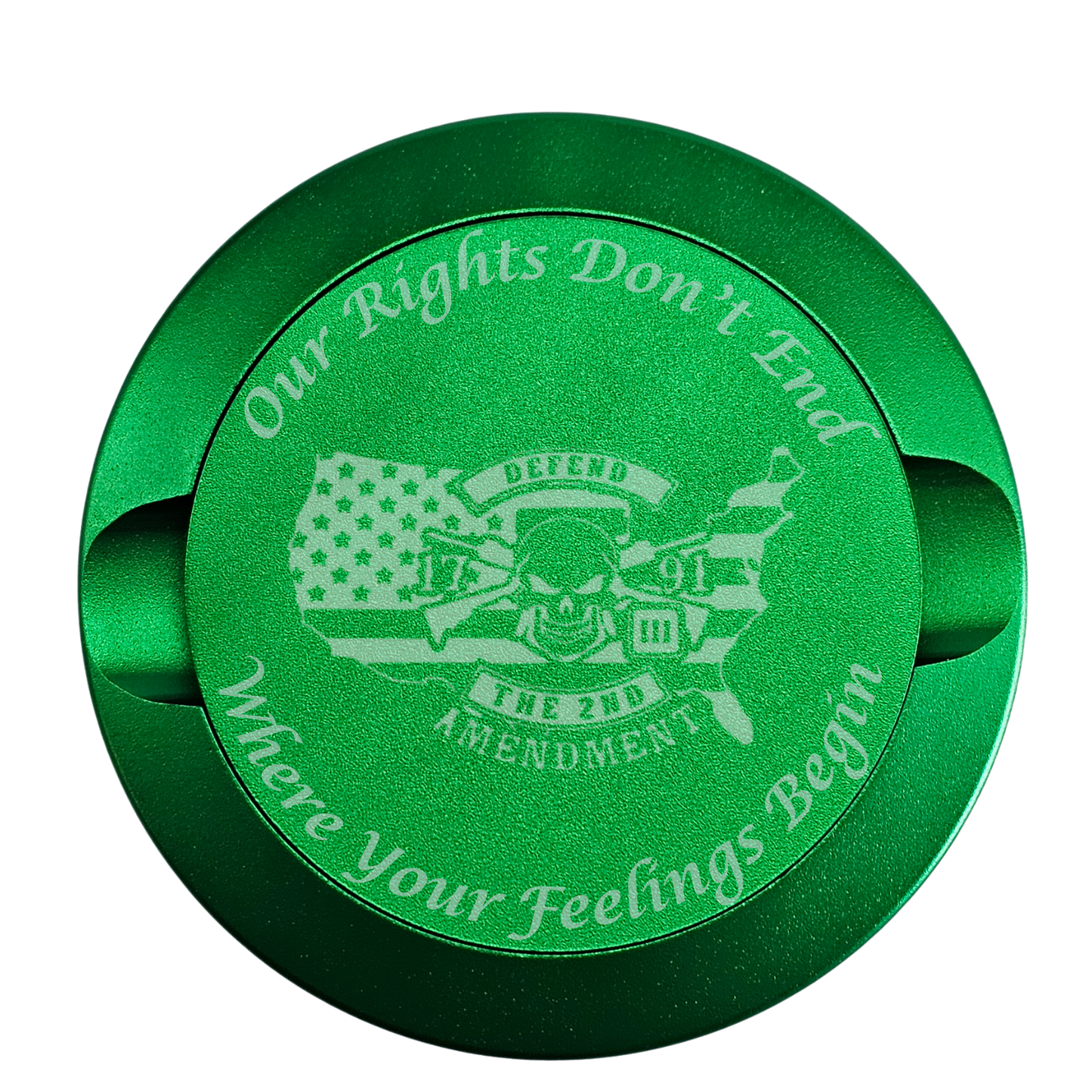 Our Rights Don't End-My Tyn Co. Custom Aluminum ZYN Tyns for ZYN Pouches Waterproof and Airtight, 2 Compartments!-