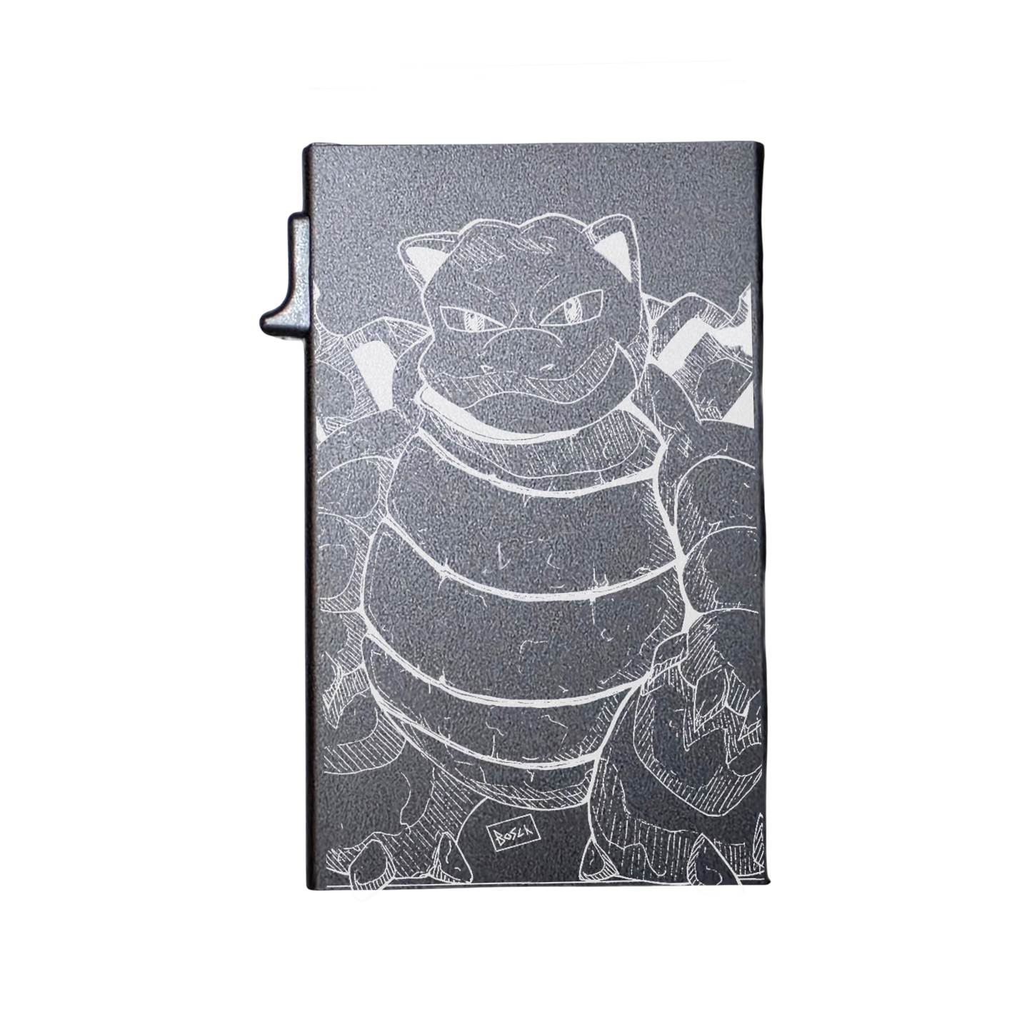 Pokemon Blastoise - Custom Engraved Metal Ultra Thin Slim Wallet Minimalist Card Case Men Women RFID Card Holder