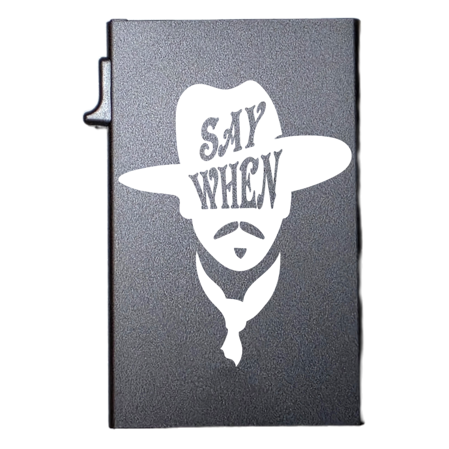 Bigfoot With Flag - Custom Engraved Metal Ultra Thin Slim Wallet Minimalist Card Case Men Women RFID Card Holder (Copy)