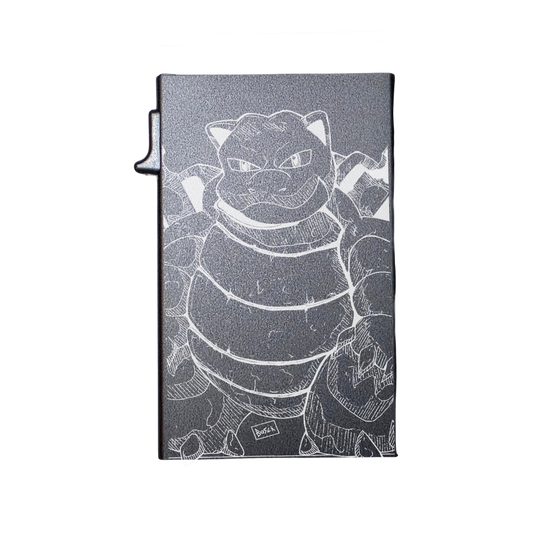 Pokemon Blastoise - Custom Engraved Metal Ultra Thin Slim Wallet Minimalist Card Case Men Women RFID Card Holder